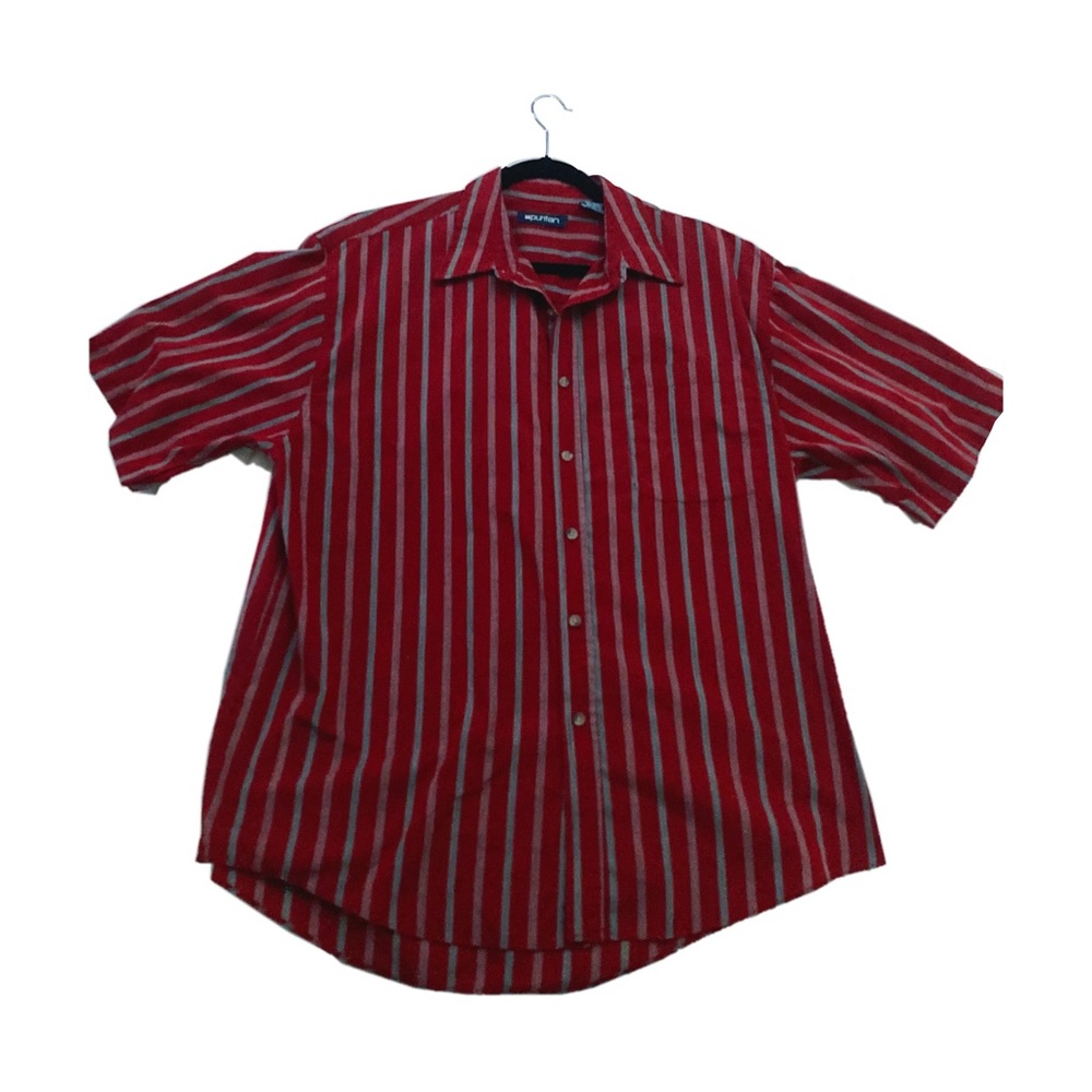 L Puritan Short Sleeve Oversized Button Down